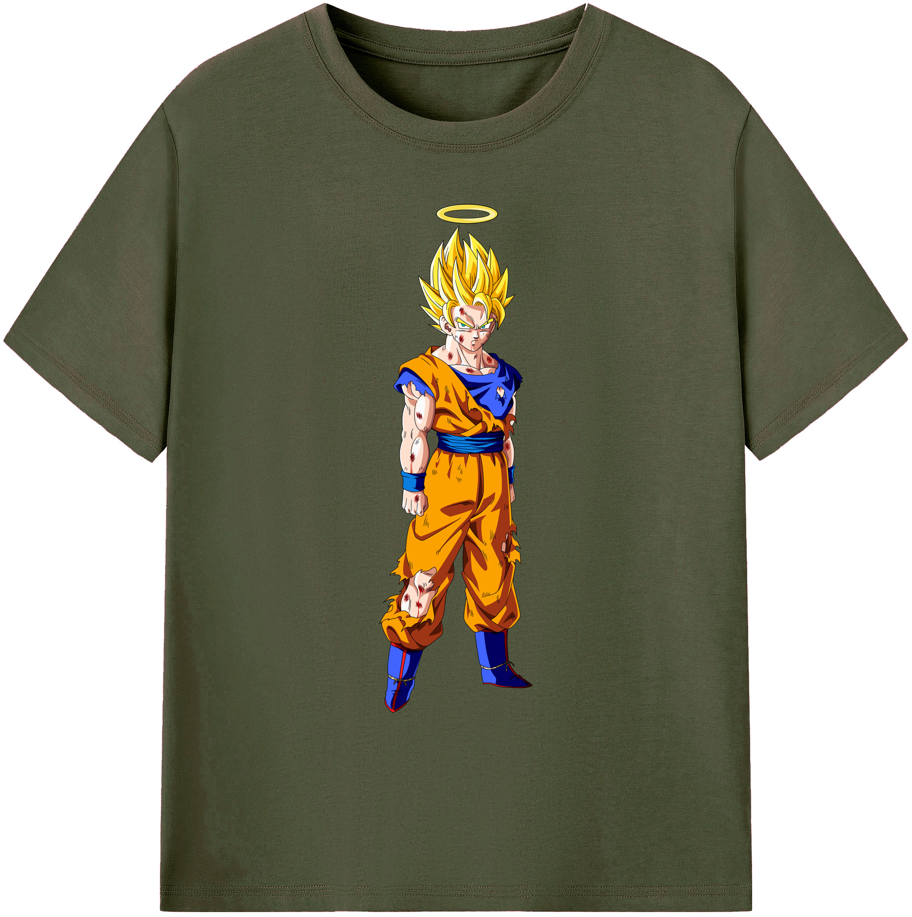 （画像用） ドラゴンボール 孫悟空（そん ごくう）Son Goku カカロット DRAGON BALL Kakarotto 綿100％ メンズ半袖Tシャツ｜肌触りやわらか＆通気性